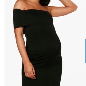 Maternity Tilly Off The Shoulder Midi Dress